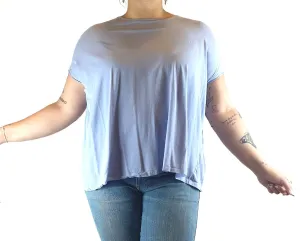 Kowtow blue cotton top size L