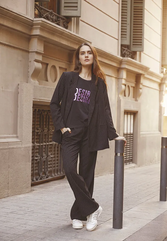 Krisi Blazer - BLACK/WHITE STRIPE