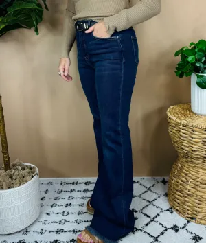 Lacey Risen Tummy Control Frayed Hem Jeans