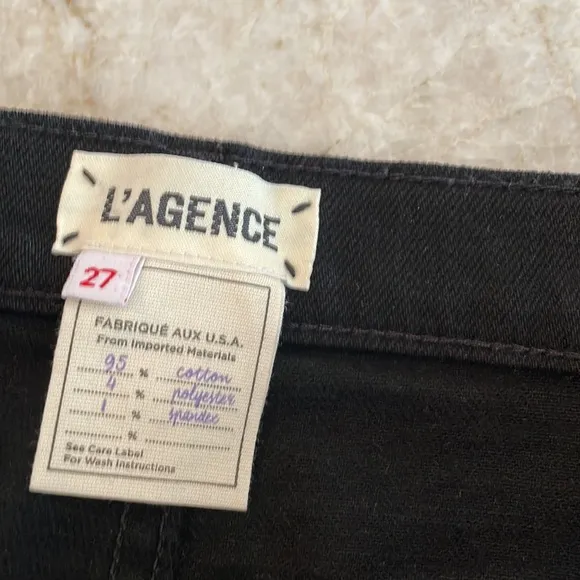 L’AGENCE Angelique High Rise French Slim Jeans Size 27