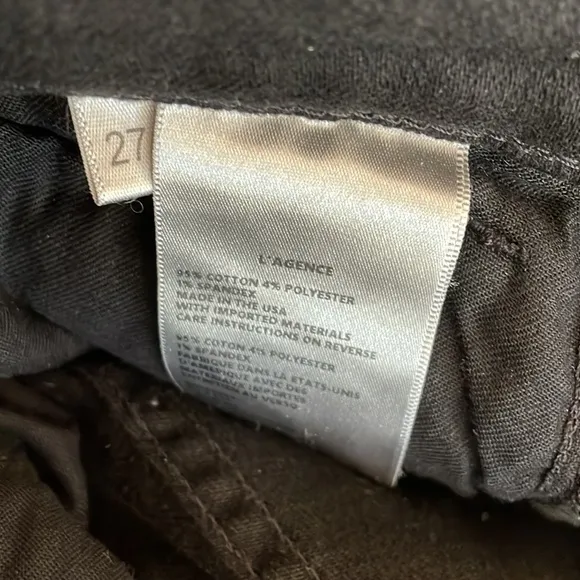 L’AGENCE Angelique High Rise French Slim Jeans Size 27