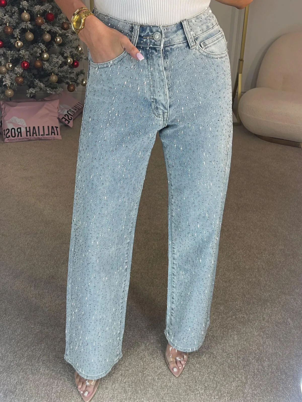 Lauren | Glinsterende Detaljer, Slim Fit