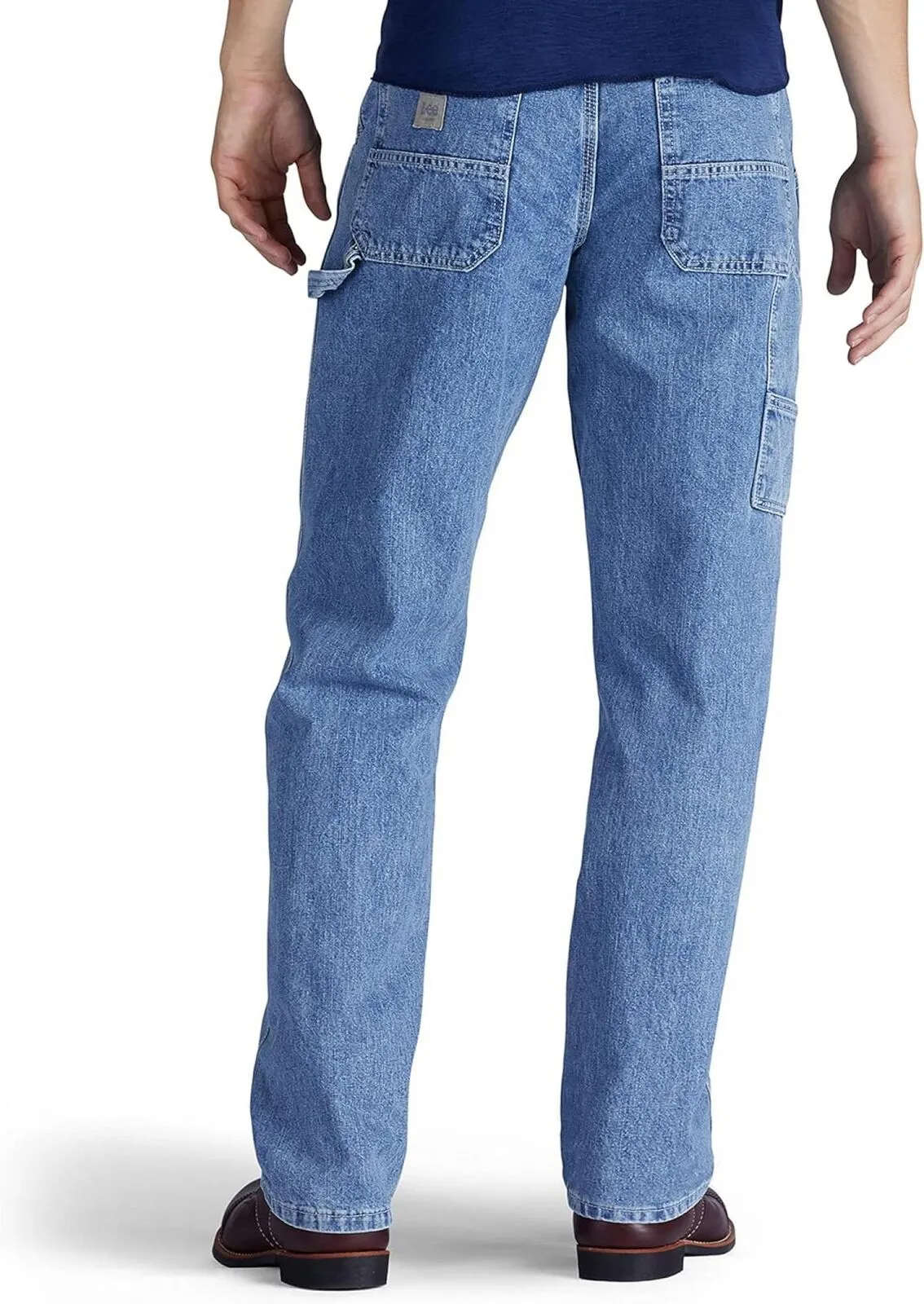 Lee LEE Men's Dungarees Losse-Fit Carpenter Jean A0049 Retro Stone Blue 38x30