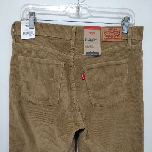 Levi's - 30x30 314 Shaping Straight Corduroy Jeans