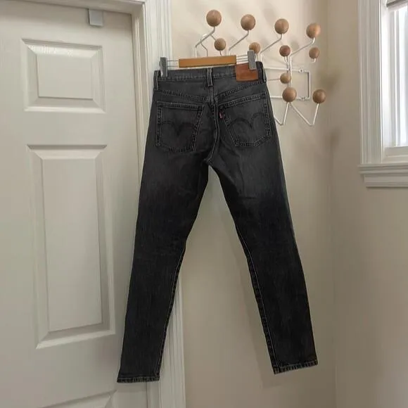 Levi's 501 - Slim - Classic Black Wash Denim Jeans  - 24x28