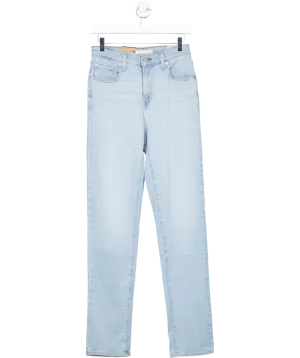 levis Blue 724 High Rise Slim Straight Leg Jeans W28