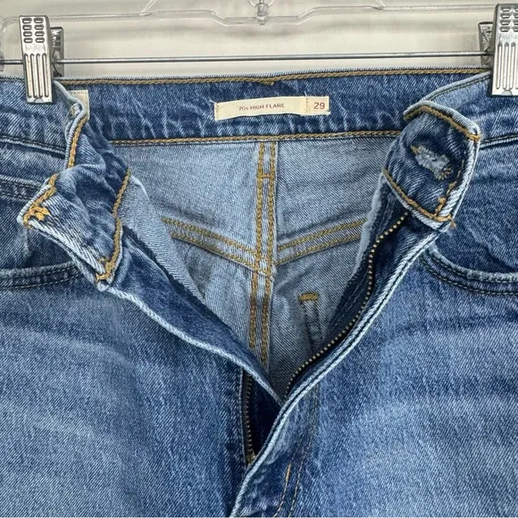 Levi’s Premium 70s High Flare Wide Leg Jeans in Sonoma Walks size 29