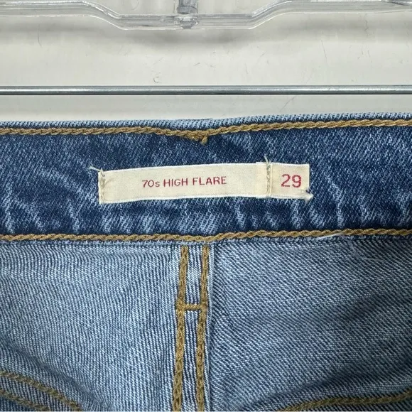 Levi’s Premium 70s High Flare Wide Leg Jeans in Sonoma Walks size 29