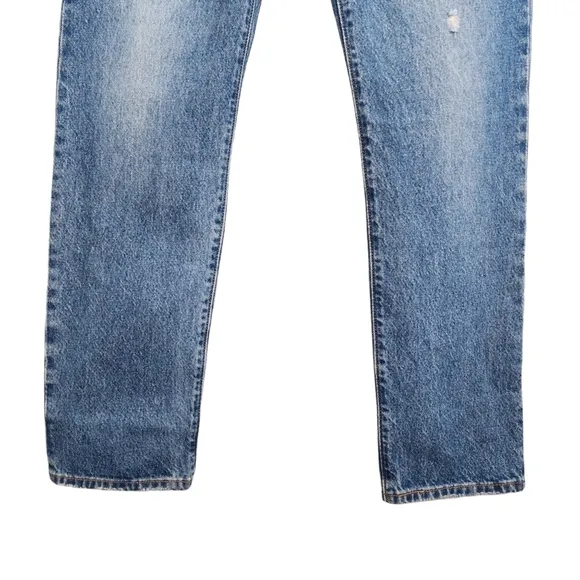 Levi's Premium Distressed 501 Button Fly Jeans 26 NWT