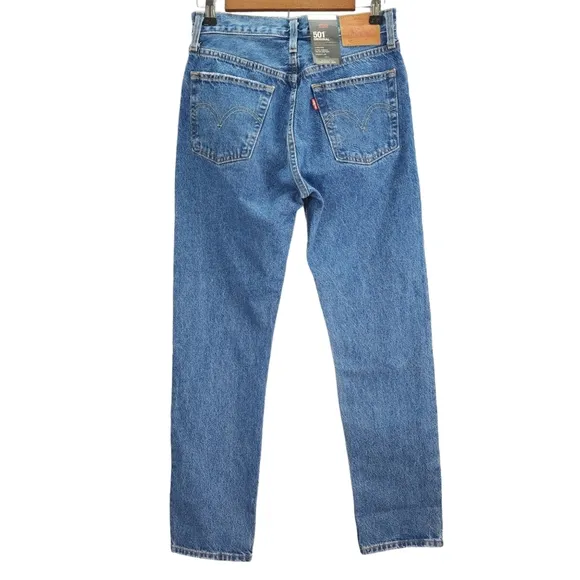 Levi's Premium Distressed 501 Button Fly Jeans 26 NWT