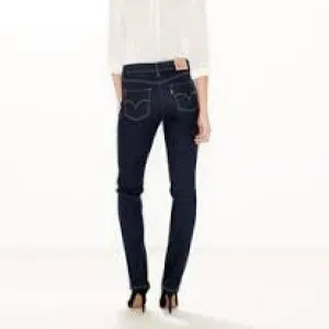 *Levi's Womens 314 0001 Dark Wash Shaping Straight Jeans Size 26 X 30