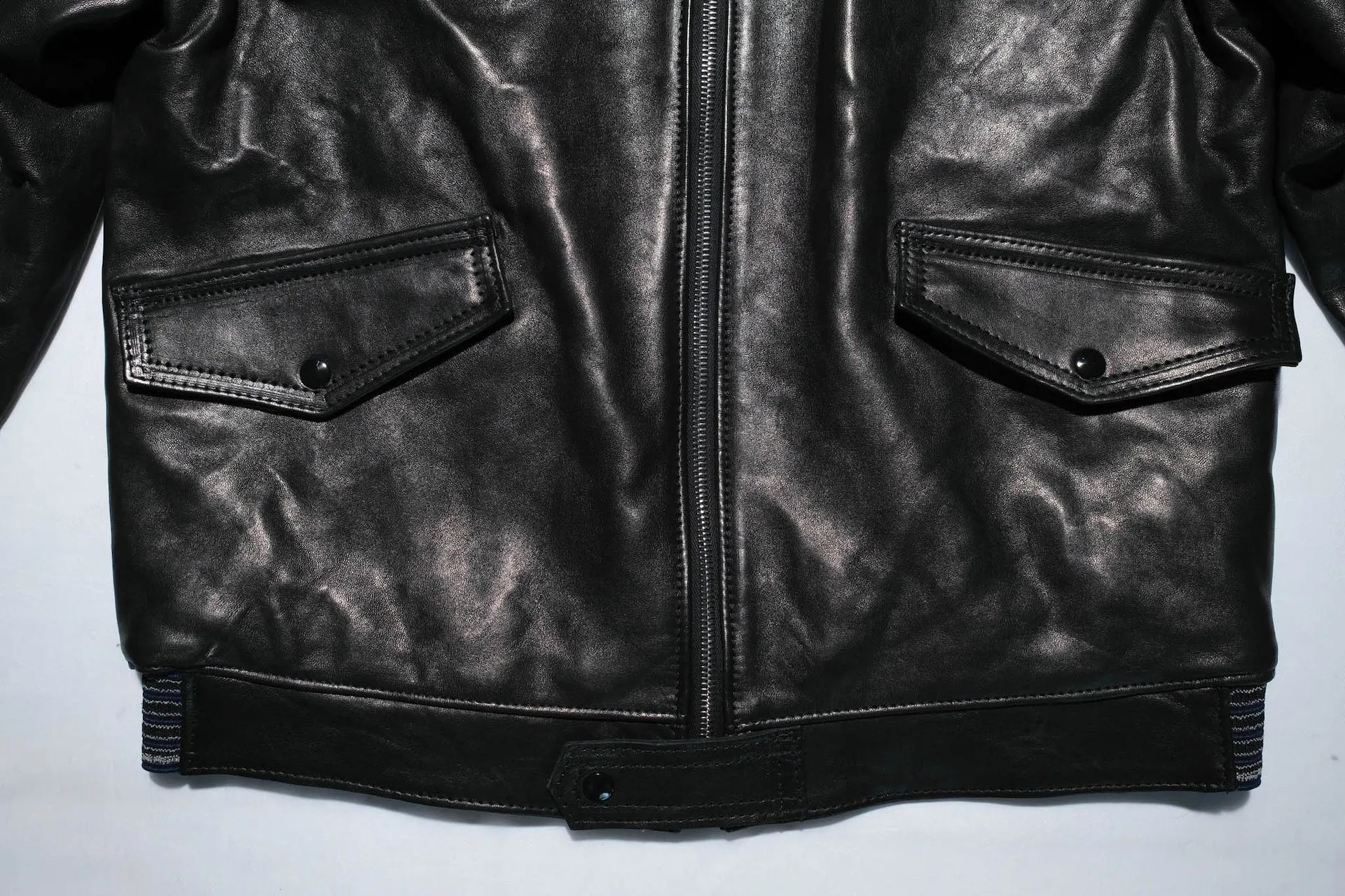 Lewis Leathers Sheepskin NO.385 Countryman Leather Jacket (Black)