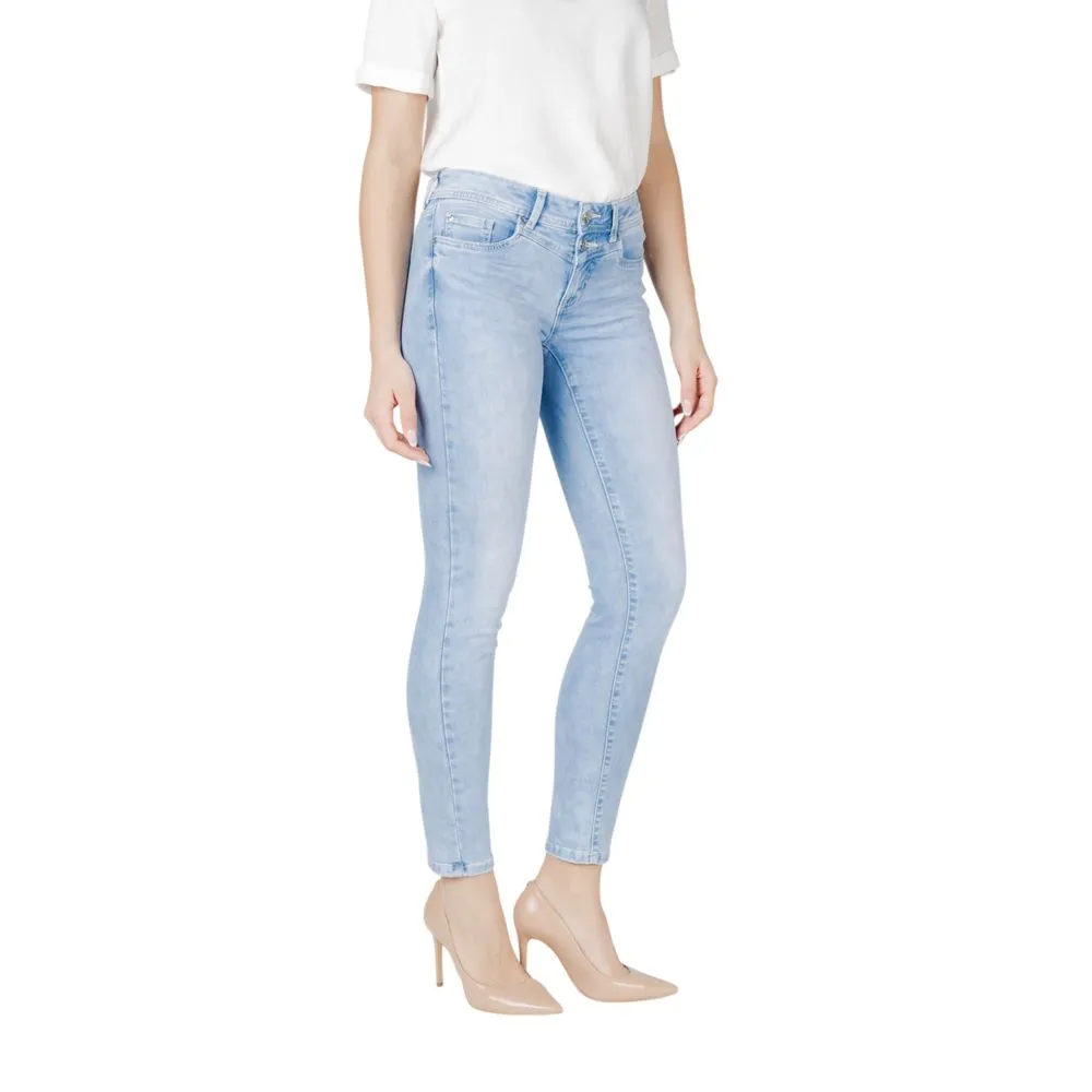 Light Blue Cotton Jeans & Pant