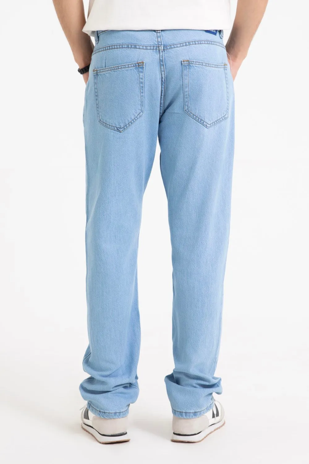 Light Blue Straight Fit Jeans