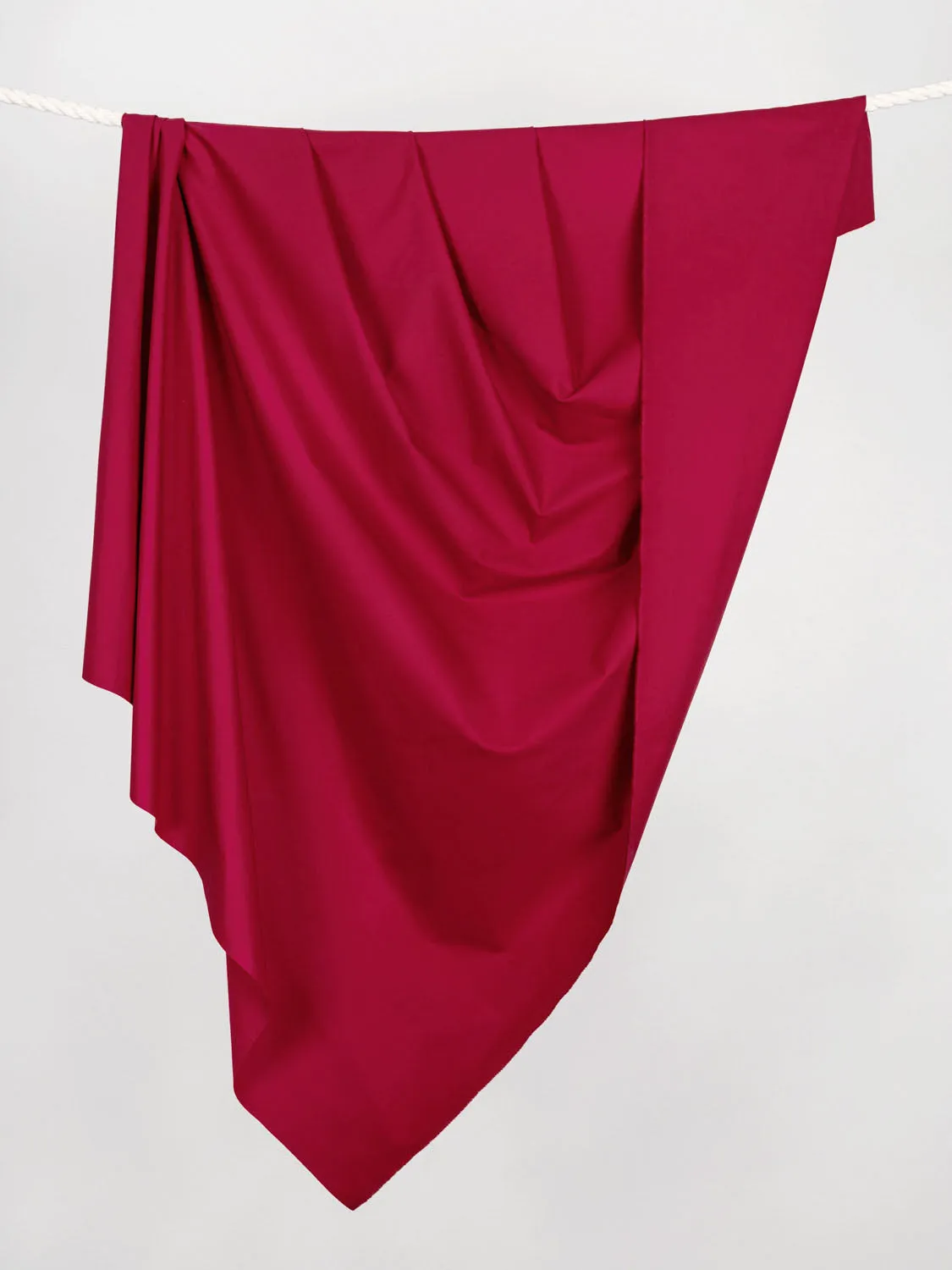 Lightweight Organic Cotton Stretch 6 oz Twill - Scarlet