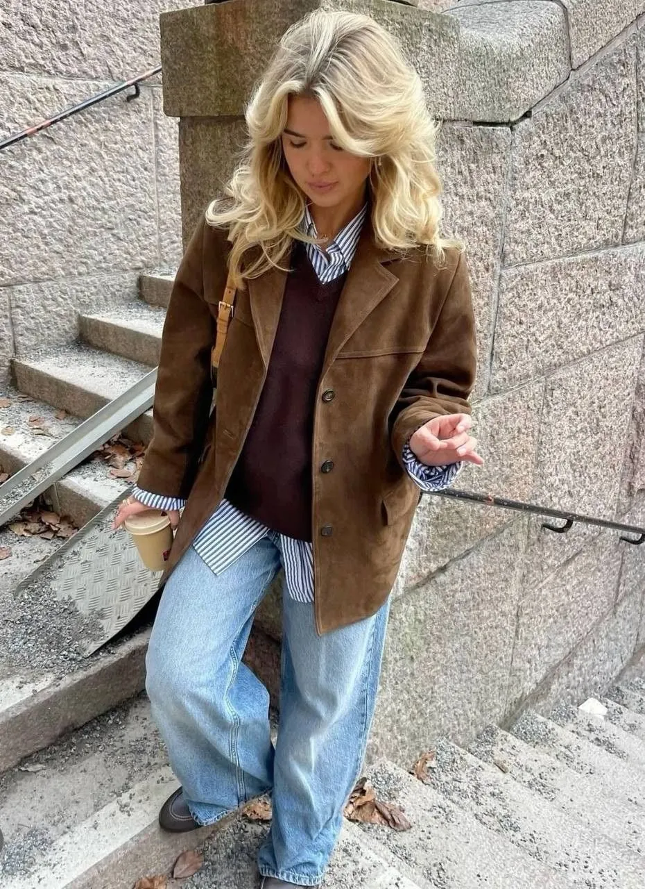 Lilly - vintage suede jacket