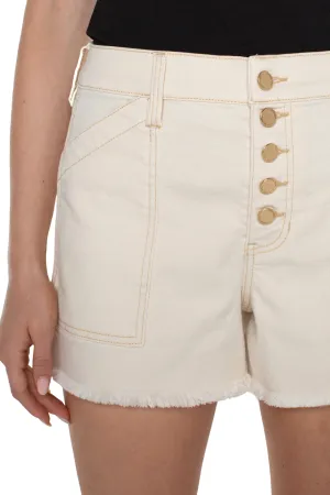 Liverpool Seaside Dunes Utility Hi-Rise Eco A-Line Shorts