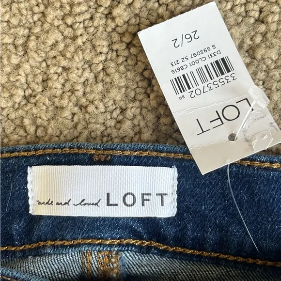 LOFT The Slim Flare High Rise Jeans 26/2