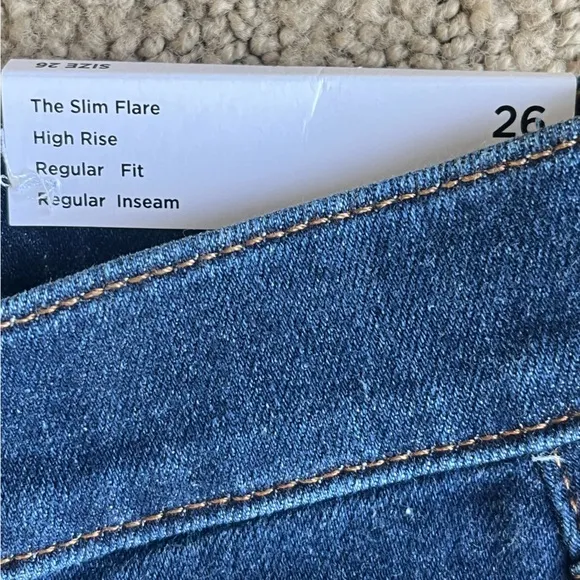 LOFT The Slim Flare High Rise Jeans 26/2