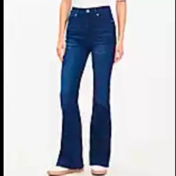 LOFT The Slim Flare High Rise Jeans 26/2