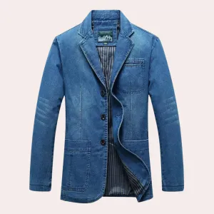 Logan - stylish classic denim blazer for the modern man