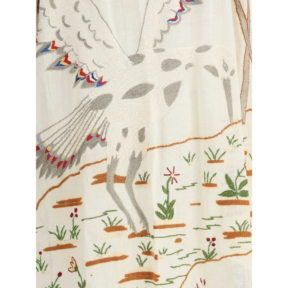 Long Jacket with floral details