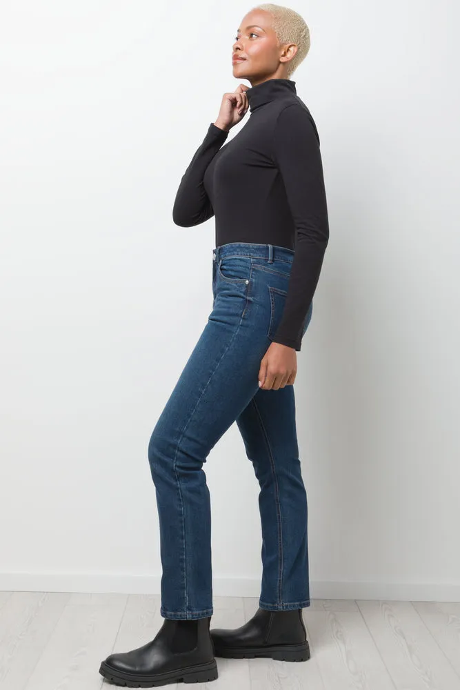 Long Sleeve Poloneck Black