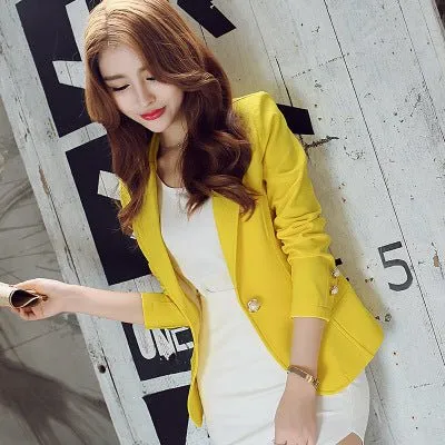 Long-sleeved Slim Blazers
