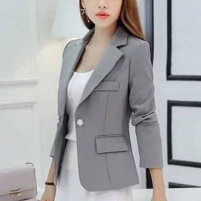 Long-sleeved Slim Blazers
