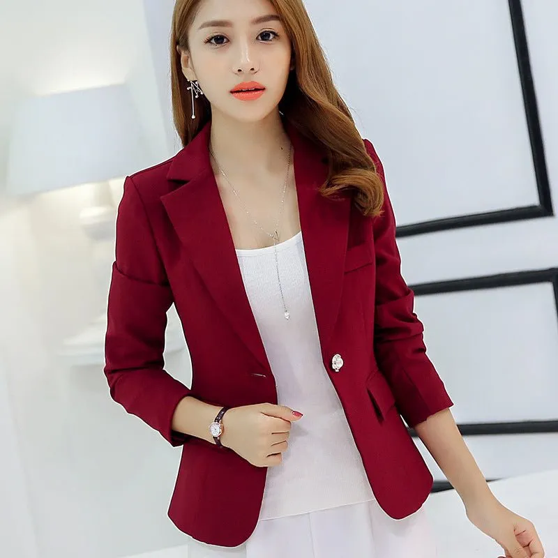 Long-sleeved Slim Blazers