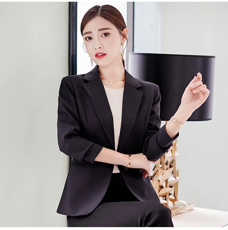 Long-sleeved Slim Blazers