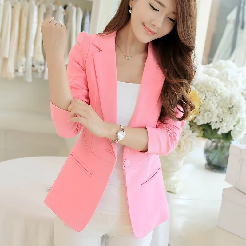 Long-sleeved Slim Blazers