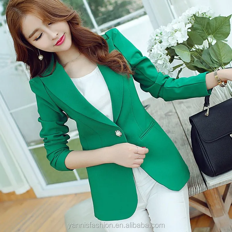 Long-sleeved Slim Blazers
