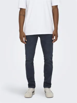 Loom Mid Rise Slim Jean | Medium Blue Denim