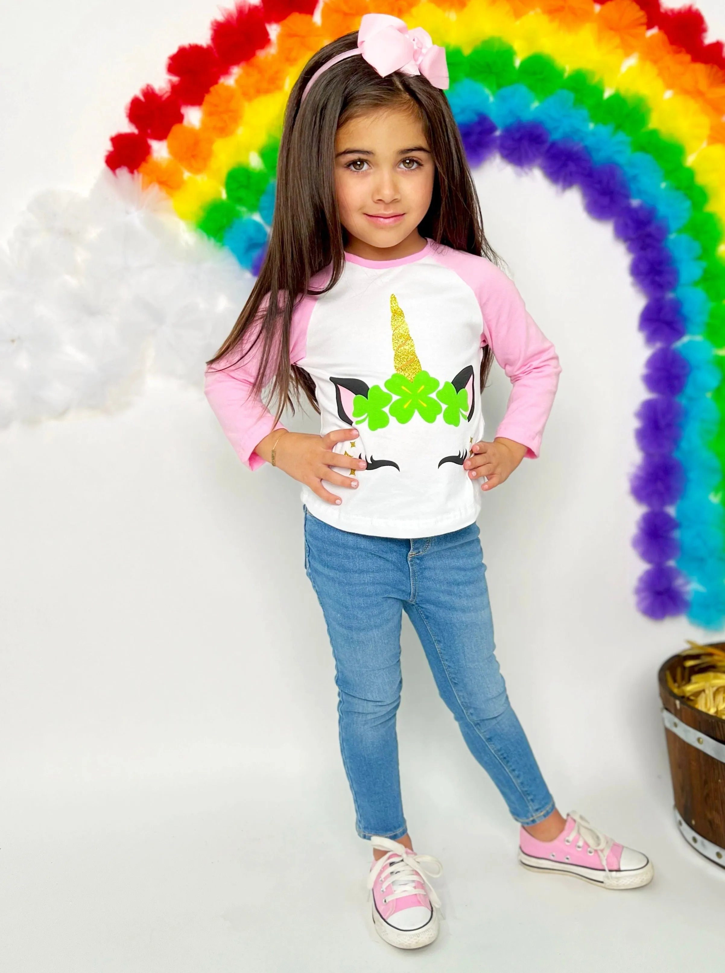 Luck of the Unicorn Raglan Top