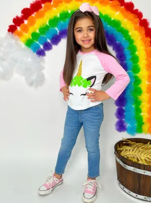 Luck of the Unicorn Raglan Top