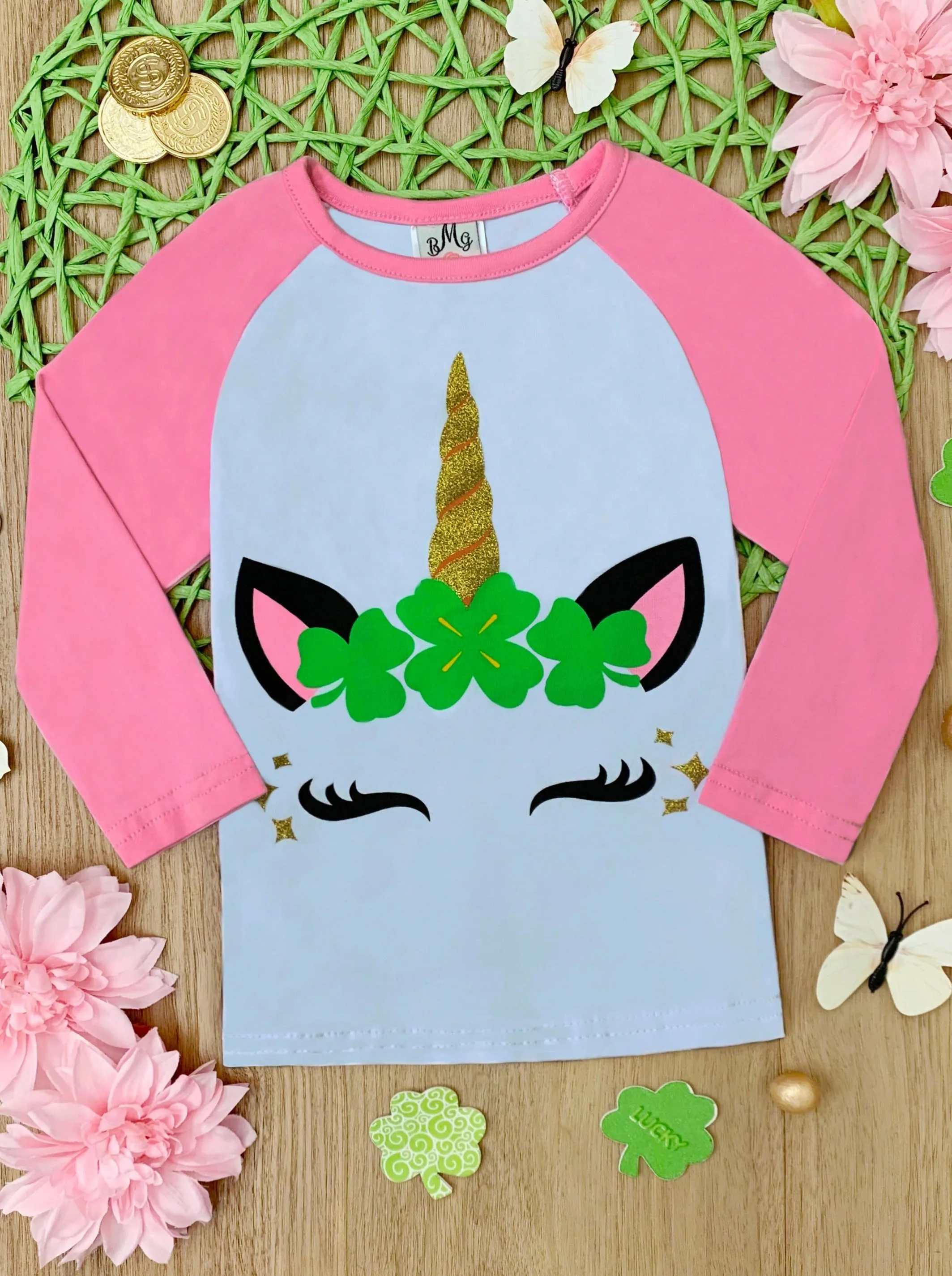 Luck of the Unicorn Raglan Top