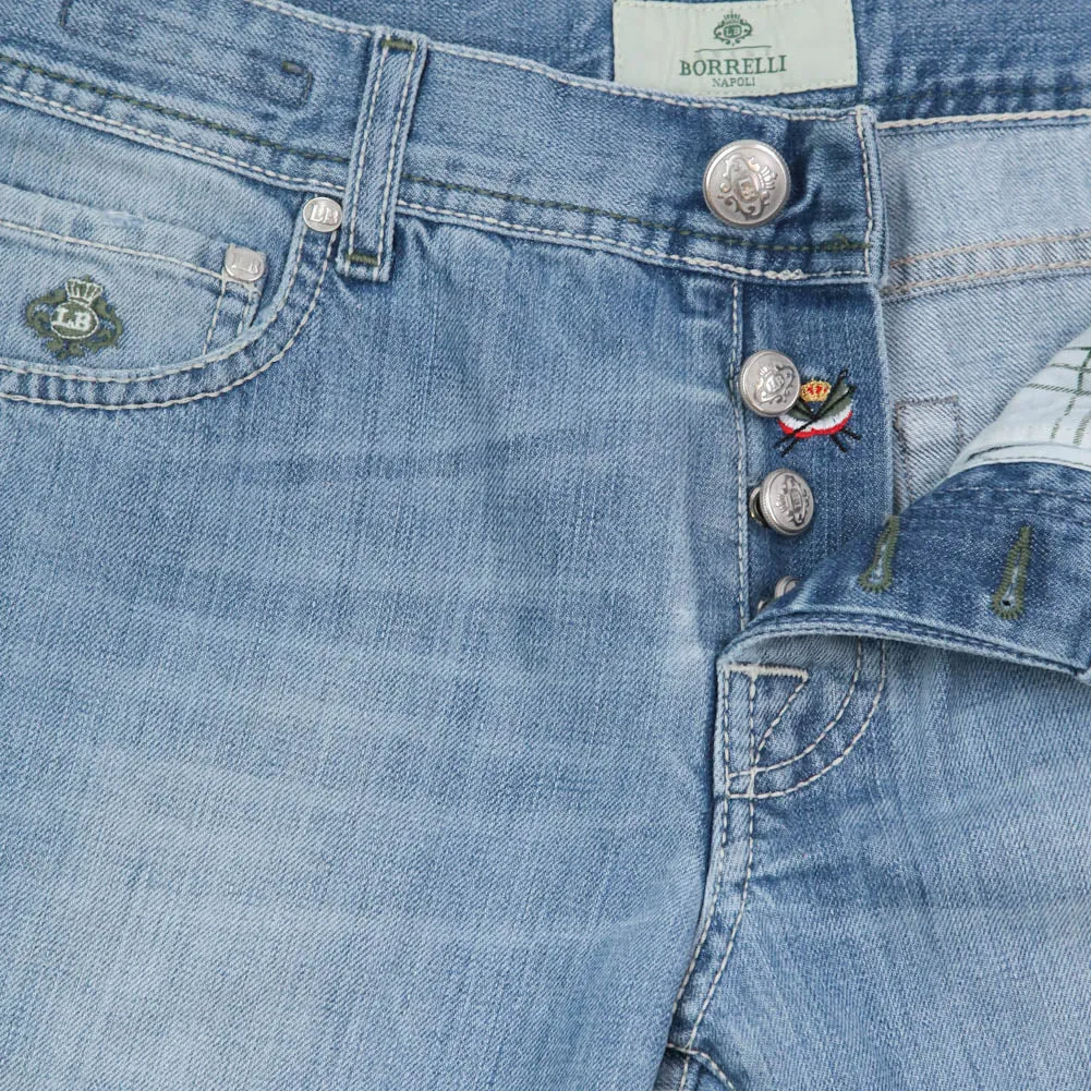 Luigi Borrelli Denim Blue Jeans - Extra Slim - 32 US / 48 EU