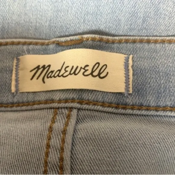 Madewell 11&quot; Roadtripper High Rise Light Wash Jeans