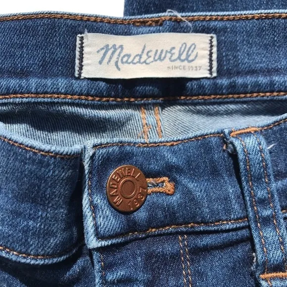 Madewell 9&quot; High-Rise Skinny Jeans Blue 28 $128