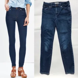 Madewell 9&quot; High-Rise Skinny Jeans Blue 28 $128