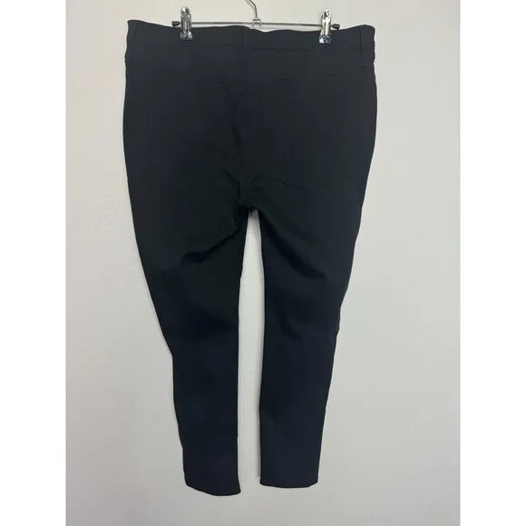 Madewell Petite Sz 32P Mid-Rise Roadtripper Skinny Jeans Bennett Black Wash NWT