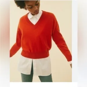 Madewell Re)sponsible Cashmere V-Neck Sweater