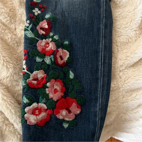 MADEWELL Slim Boy Jean Embroidered Floral Edition