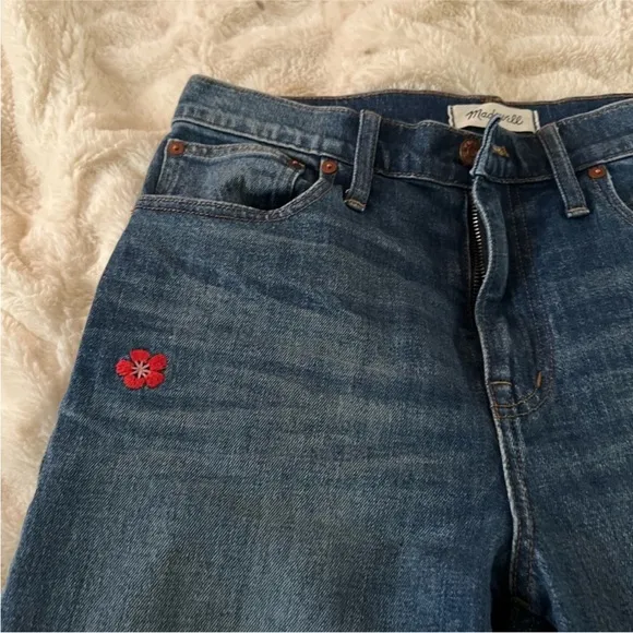 MADEWELL Slim Boy Jean Embroidered Floral Edition
