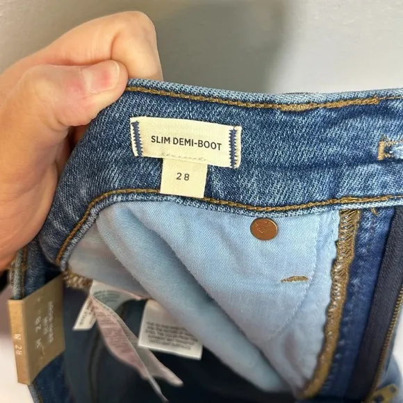 Madewell Slim Demi-Boot Jeans NWT Size 28