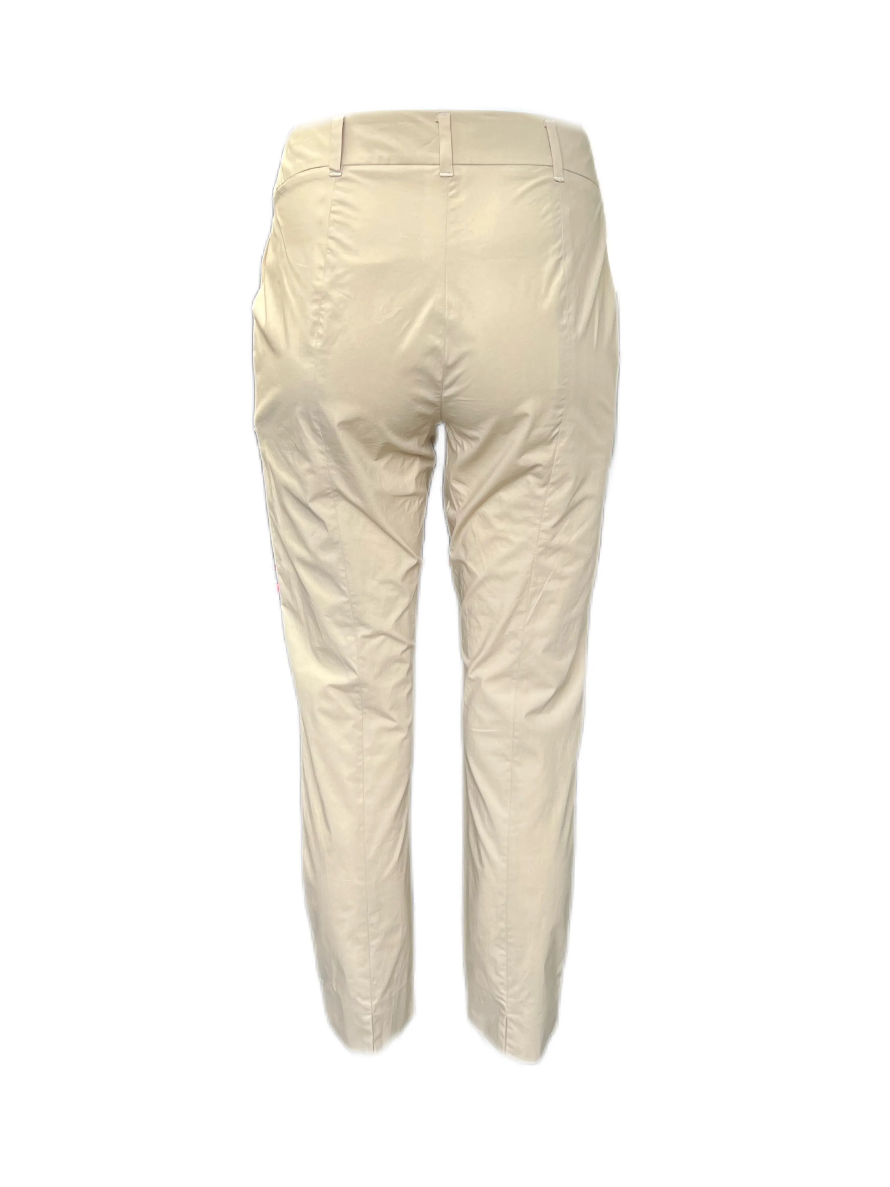 Marella By Max Mara Women's Beige Zucca Straight Pants Size 4 NWT