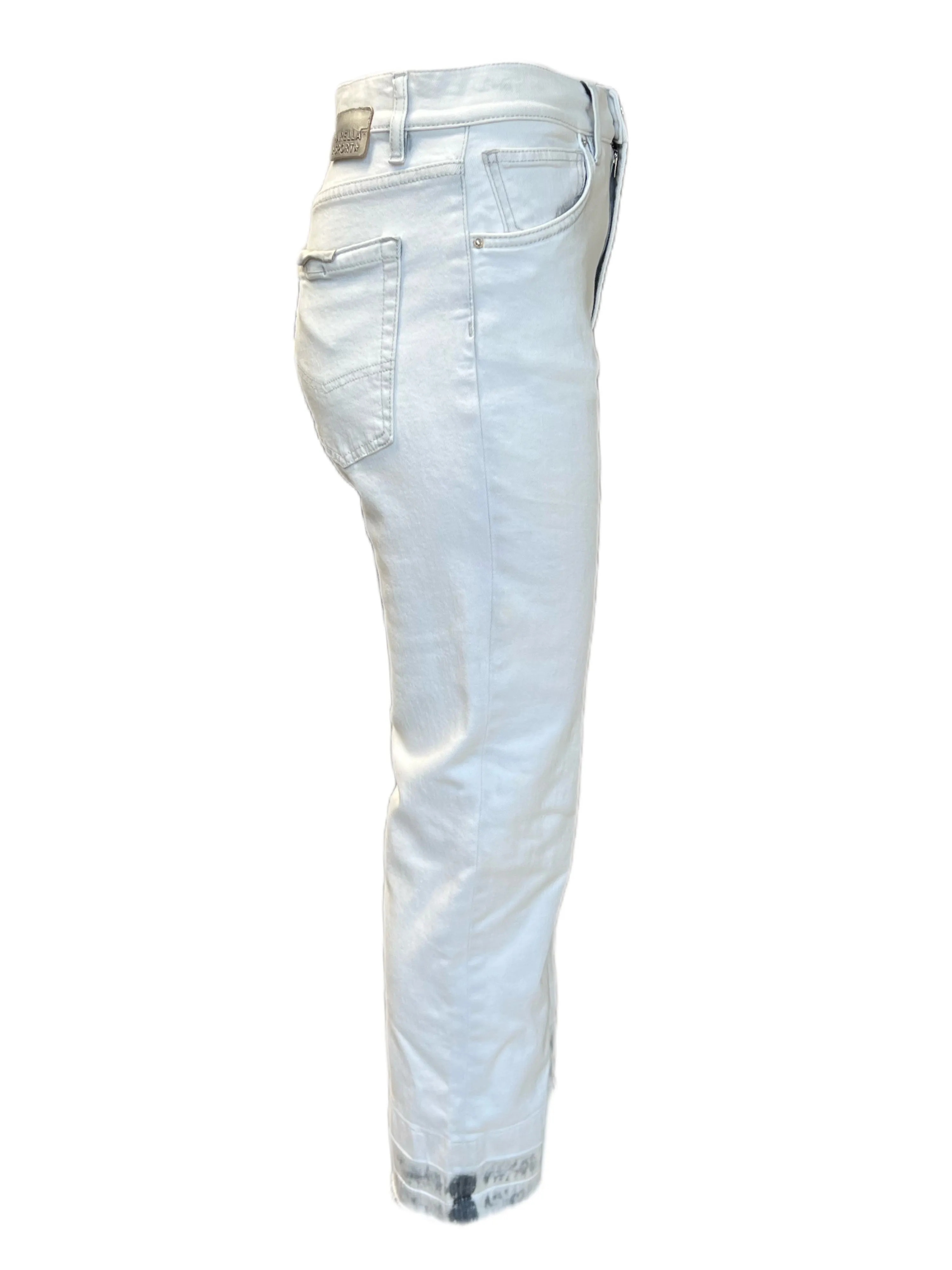 Marella By Max Mara Women's Denim Grey Rslim Straight Pants Size 4 NWT