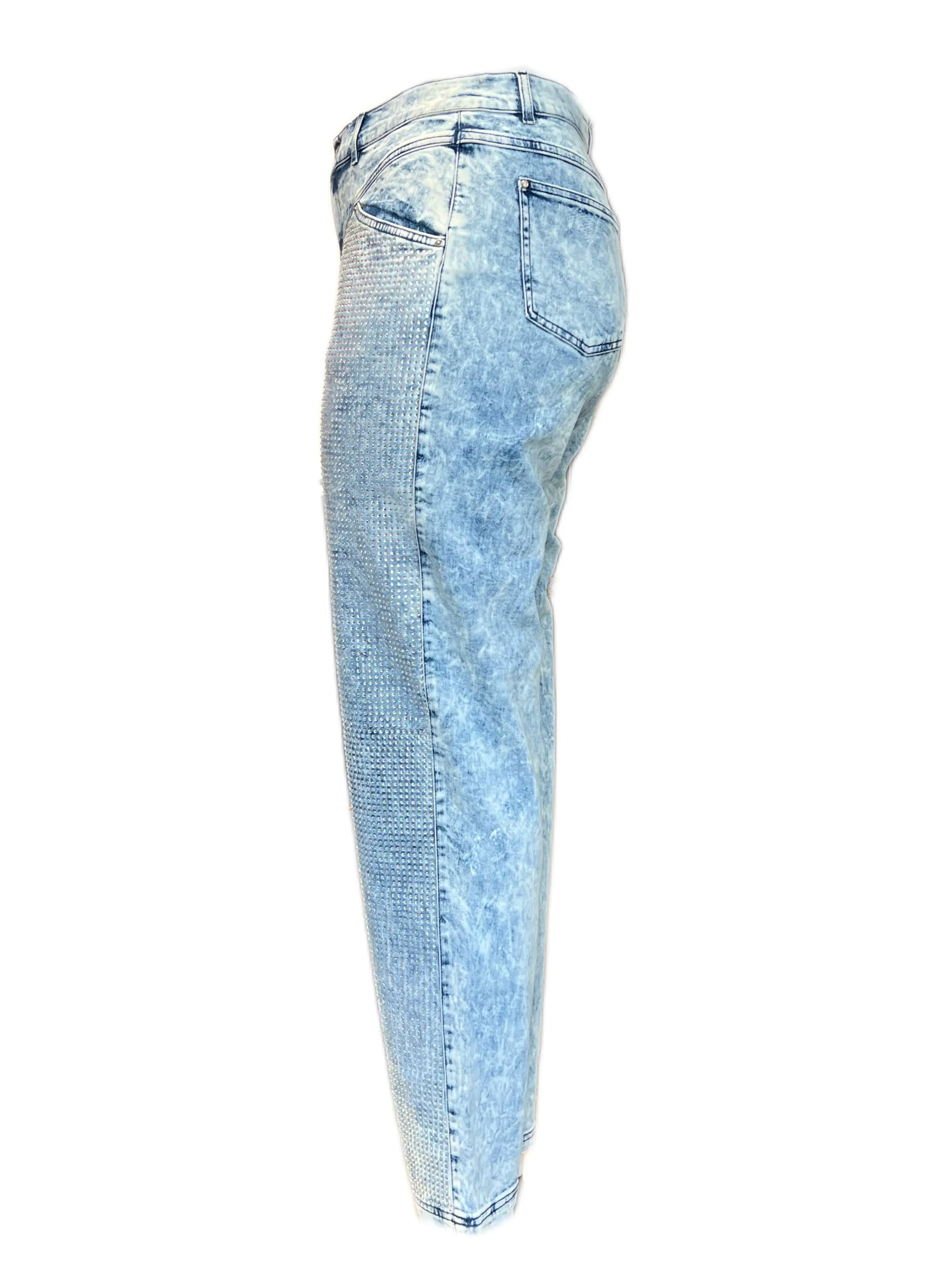 Marina Rinaldi Women's Blue Idraste Slimm Pants NWT