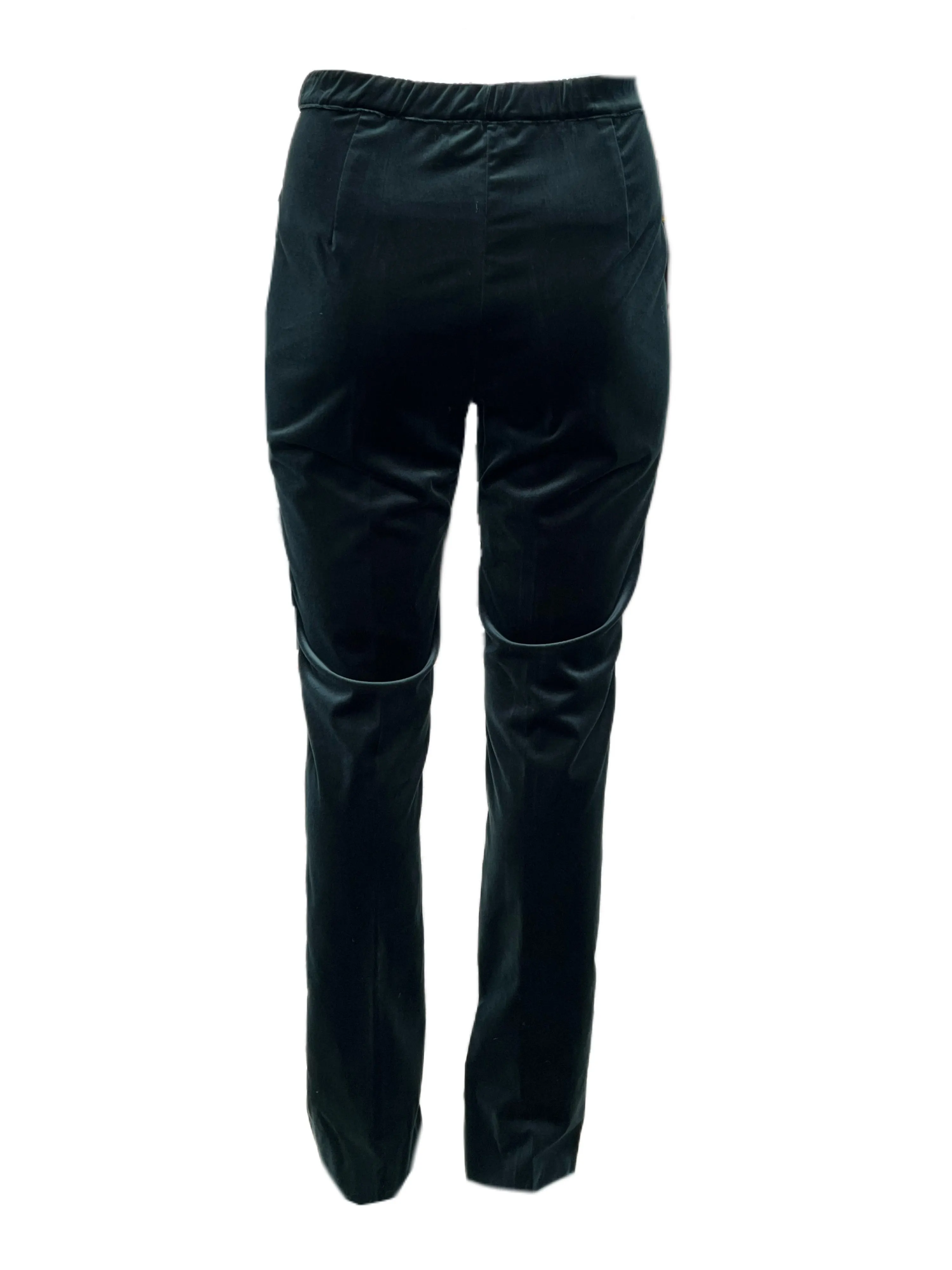 Marina Rinaldi Women's Green Regola Velour Pants NWT